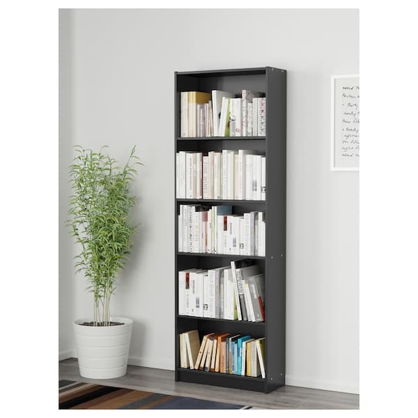 FINNBY - Bookcase, black , 60x180 cm - Premium Bookcases & Standing Shelves from Ikea - Just €71.99! Shop now at Maltashopper.com