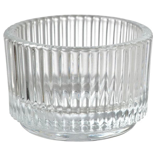 FINSMAK tealight holder, clear glass, 3.5 cm