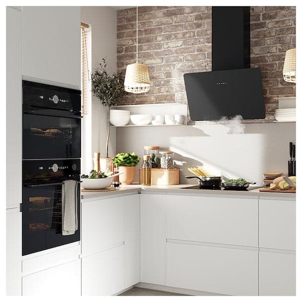 Ikea FINSMAKARE Hood to be fixed to the wall - black , 70 cm