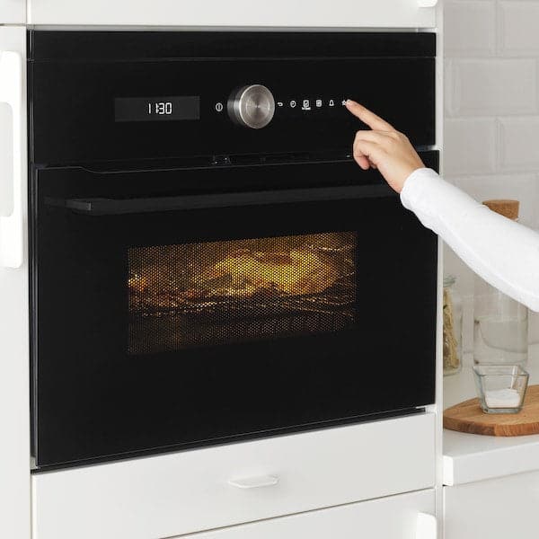 Ikea FINSMAKARE Combined microwave thermooventilate - black ,