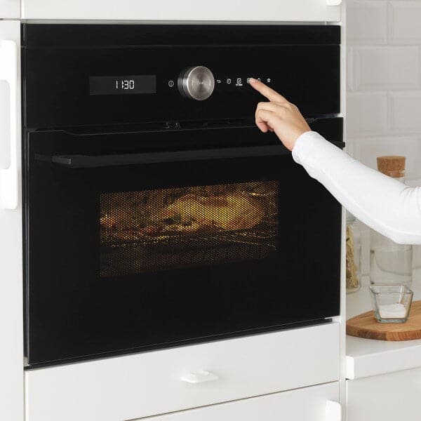 Ikea FINSMAKARE Combined microwave thermooventilate - black ,