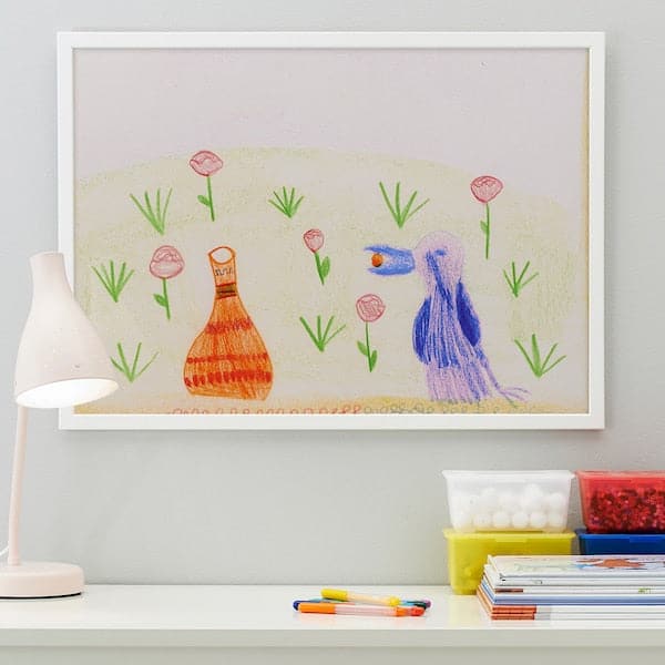 Ikea FISKBO - Frame, white, 50x70 cm