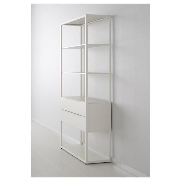 FJÄLKINGE - Drawer unit with 2 drawers, white, 118 cm - best price from Maltashopper.com 10221685