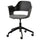 FJÄLLBERGET Conference chair, black stained ash veneer/Gunnared dark grey ,