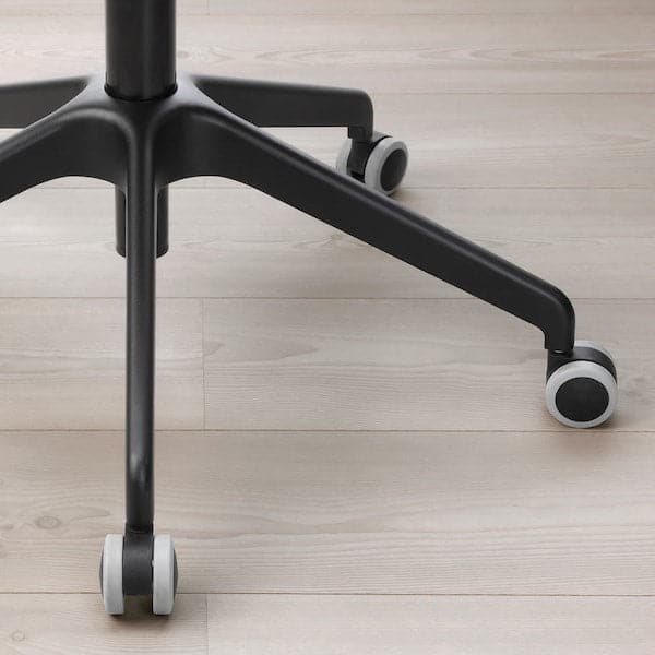 Ikea FJÄLLBERGET Conference chair, black stained ash veneer/Gunnared dark grey ,