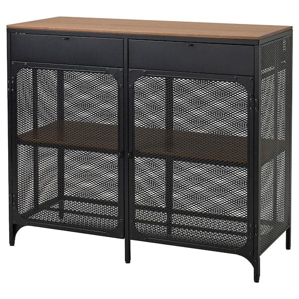 Ikea FJÄLLBO - Sideboard, black, 111x47x95 cm