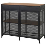 FJÄLLBO sideboard, black, 111x47x95 cm