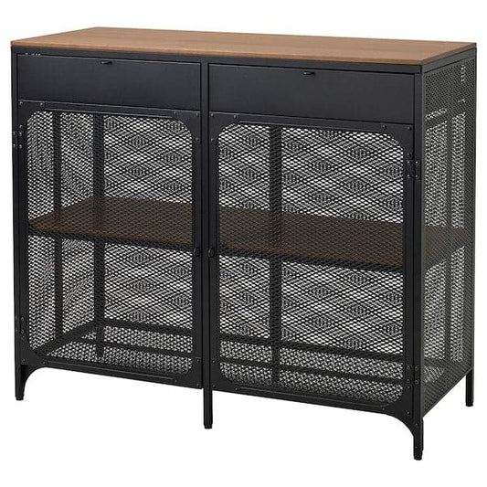 Ikea FJÄLLBO - Sideboard, black, 111x47x95 cm