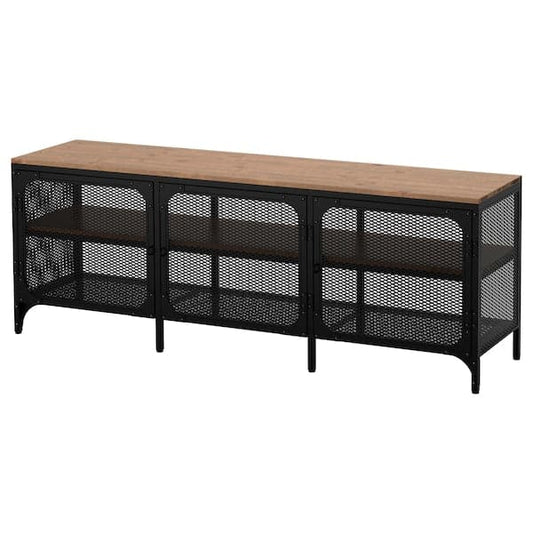 Ikea FJÄLLBO - TV bench, black, 150x36x54 cm