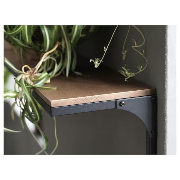 Ikea FJÄLLBO - Wall shelf, black, 101x20 cm