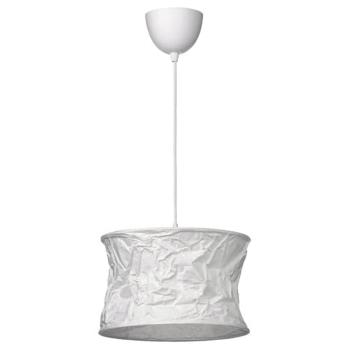 FJÄLLMIL / HEMMA - Pendant lamp, white/white, 33 cm