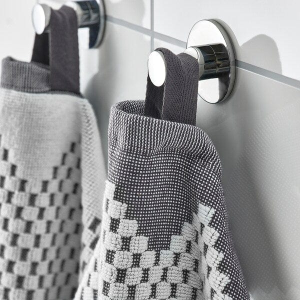 Ikea FJÄLLSTARR - Hand towel, white/grey, 50x100 cm