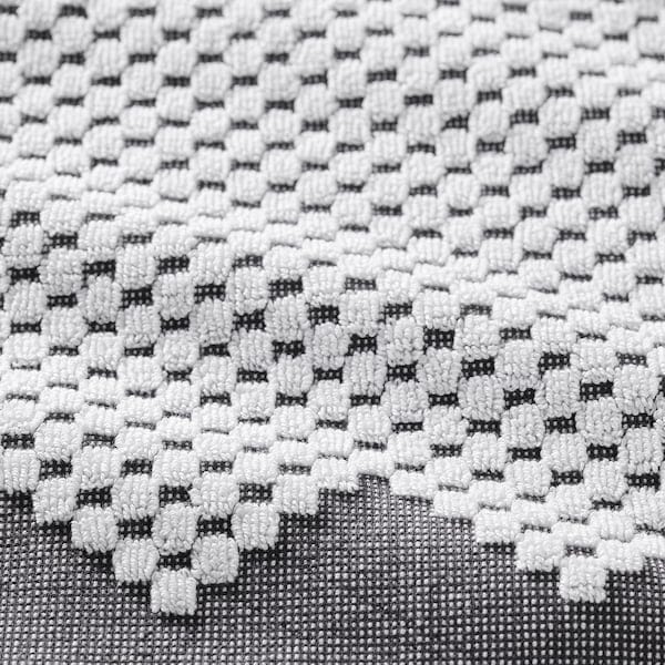 Ikea FJÄLLSTARR - Bath sheet, white/grey, 100x150 cm