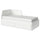 FLEKKE - Sofa bed/2 drawers/2 mattresses, white/Åfjäll rigid, , 80x200 cm