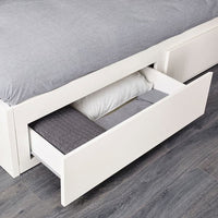 FLEKKE Day-bed / 2 drawers / 2 mattresses, white / Ågotnes firm,80x200 cm - best price from Maltashopper.com 89495936