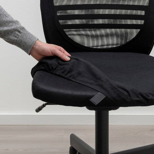 Ikea FLINTAN Office chair with armrests - black ,