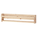 FLISAT wall storage, light white stained pine, 70x9x16 cm