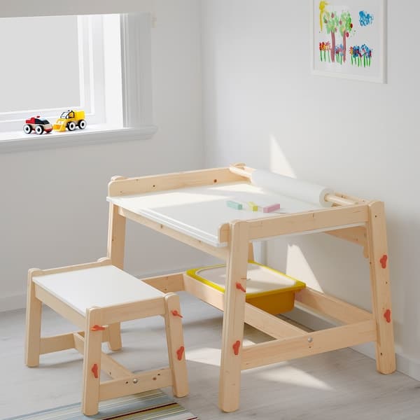 FLISAT - Children's desk, adjustable , - Premium Furniture from Ikea - Just €116.99! Shop now at Maltashopper.com