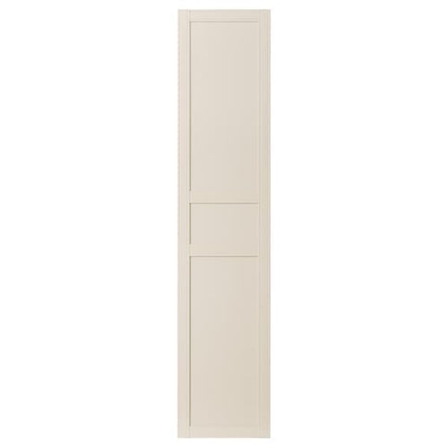 FLISBERGET - Door with hinges, light beige, 50x229 cm