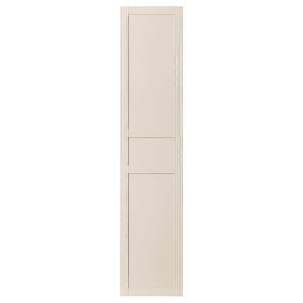 FLISBERGET - Door with hinges, light beige, 50x229 cm