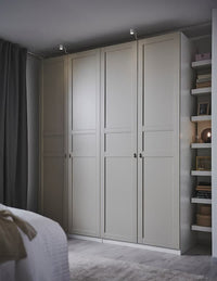 FLISBERGET - Door with hinges, light beige, 50x229 cm - best price from Maltashopper.com 99181068