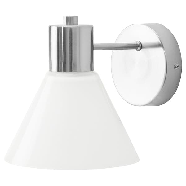 FLUGBO Wall lamp, fixed installation - nickel-plated/glass , - best price from Maltashopper.com 80519569