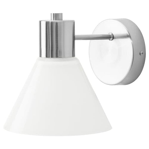 FLUGBO Wall lamp, fixed installation - nickel-plated/glass ,