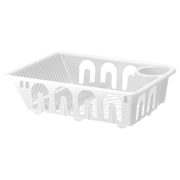 FLUNDRA - Dish drainer, white