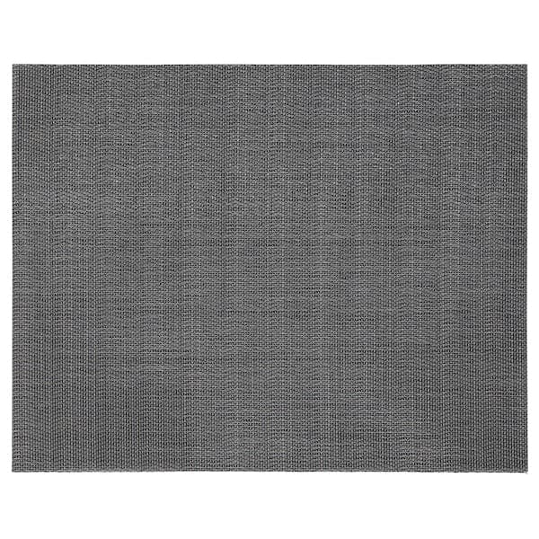 FLYGFISK - Place mat, dark grey, 38x30 cm - best price from Maltashopper.com 20569251