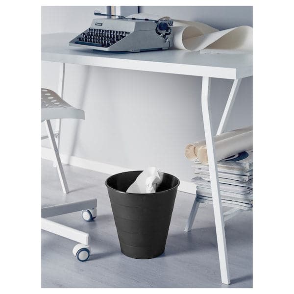 FNISS - Waste bin, black, 10 l - best price from Maltashopper.com 60295438