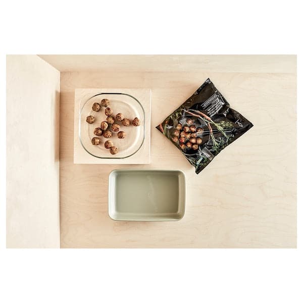 Ikea FÖLJSAM - Oven dish, clear glass, 24.5x24.5 cm