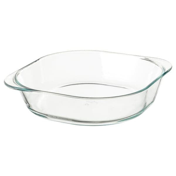 FÖLJSAM - Oven dish, clear glass, 24.5x24.5 cm - best price from Maltashopper.com 50311269