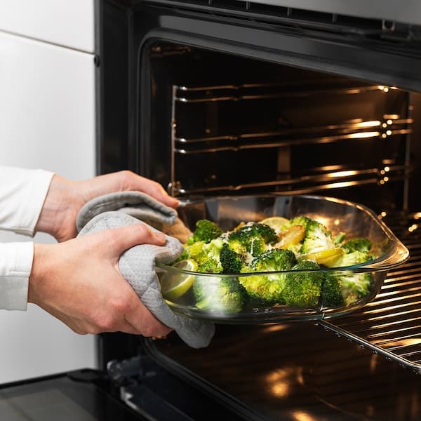 Ikea FÖLJSAM - Oven dish, clear glass, 24.5x24.5 cm