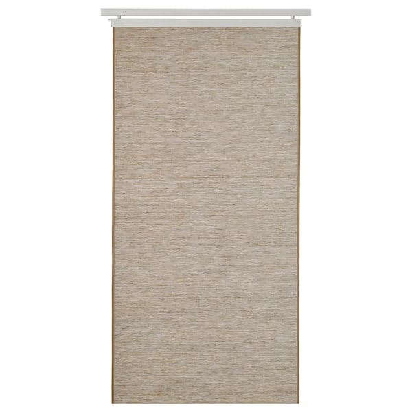 FÖNSTERVIVA - Panel curtain, beige/grey, 60x300 cm