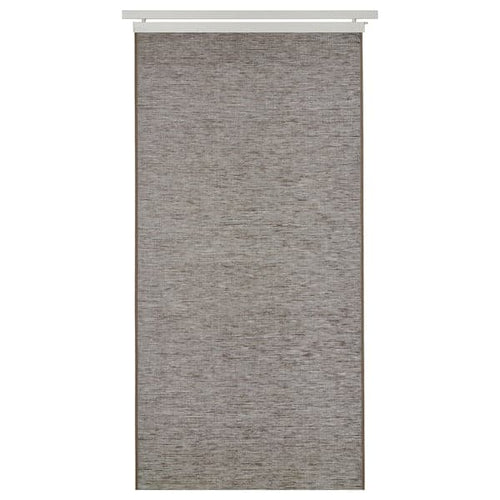 FÖNSTERVIVA - Panel curtain, brown/grey, 60x300 cm