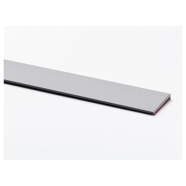 Ikea FÖRBÄTTRA - Cover strip and fittings, stainless steel colour, 59.7x2.2 cm