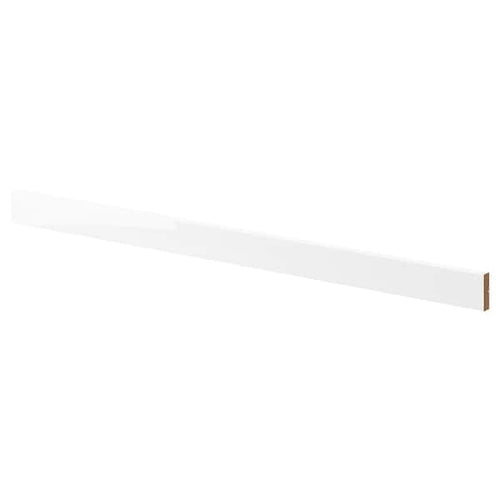 FÖRBÄTTRA - Rounded deco strip/moulding, high-gloss white, 221 cm