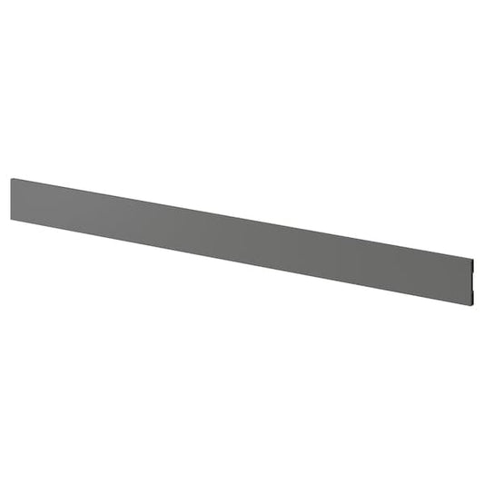 Ikea FÖRBÄTTRA - Plinth, dark grey, 220x8 cm