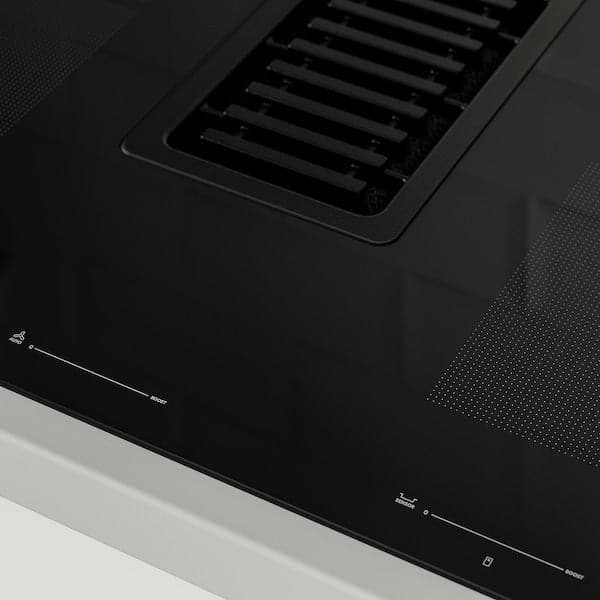 Ikea FÖRDELAKTIG Induction hob/integ hood - black 83 cm