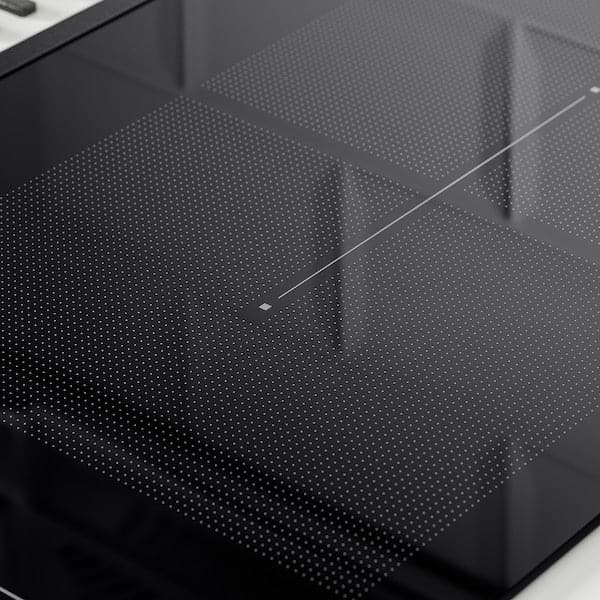Ikea FÖRDELAKTIG Induction hob/integ hood - black 83 cm