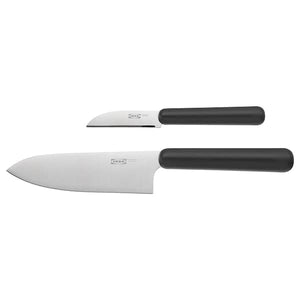Ikea FÖRDUBBLA - 2-piece knife set, grey