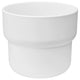 FÖRENLIG plant pot, in/outdoor white, 12 cm