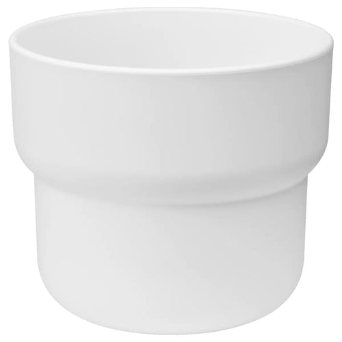 FÖRENLIG - FÖRENLIG Plant pot, in/outdoor white, 12 cm