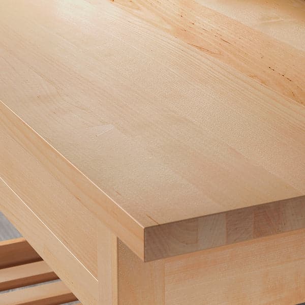 Ikea FÖRHÖJA - Kitchen trolley, birch, 100x43 cm