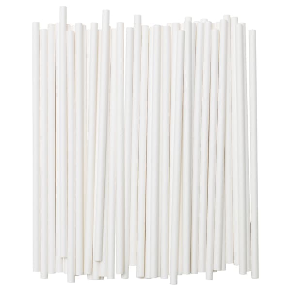 FÖRNYANDE - Drinking straw, paper/white