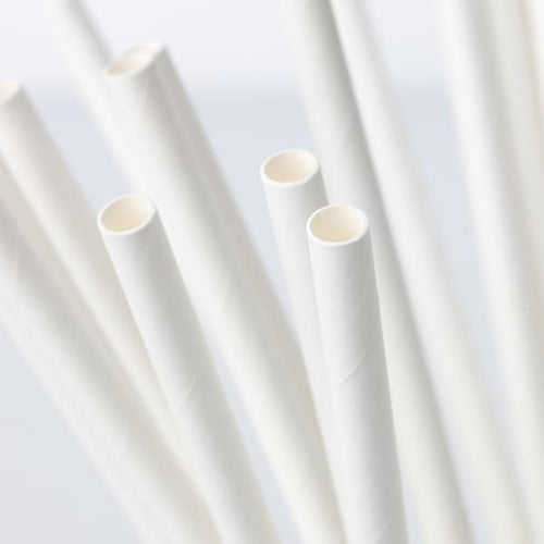 FÖRNYANDE - Drinking straw, paper/white