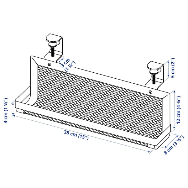 FÖRSÄSONG - Cable management tray, white, 38 cm