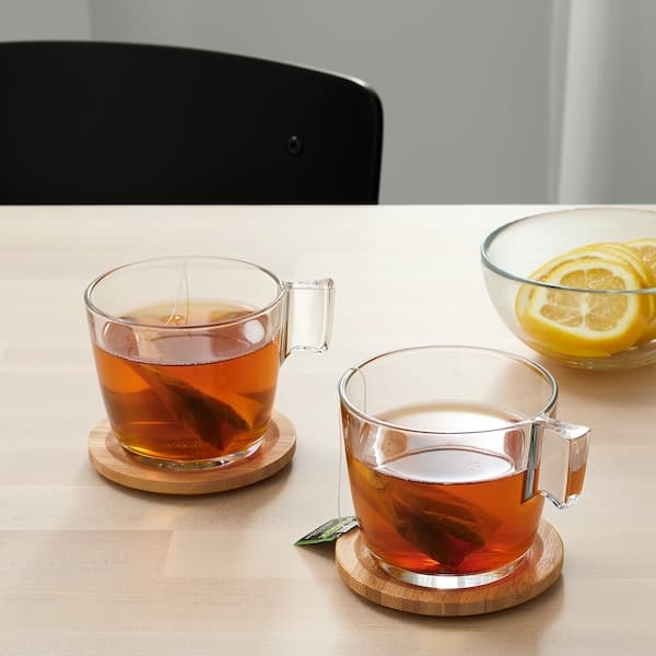 Ikea FÖRSEGLA - Coaster, bamboo, 9 cm