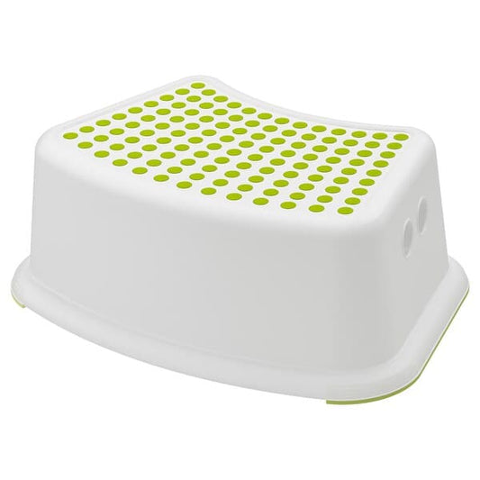 Ikea FÖRSIKTIG - Children's stool, white/green