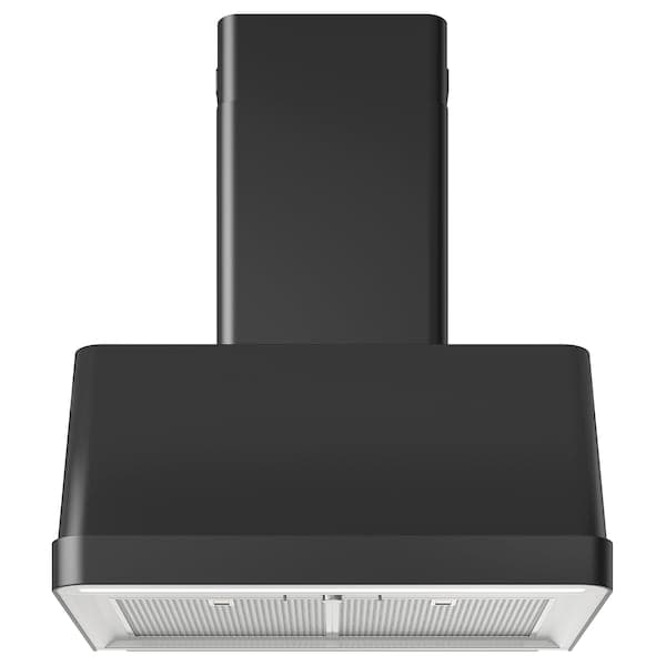 FOKUSERA Wall-mounted hood - black 70 cm , 70 cm